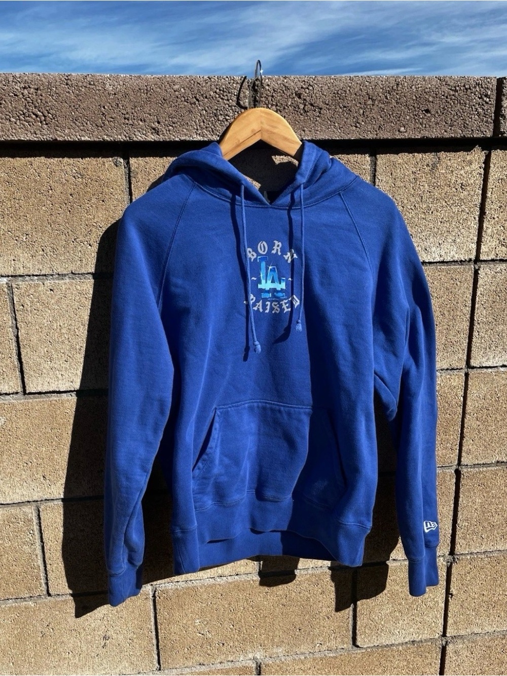 Born x Raised New Era Los Angeles Dodgers Blue  Hoodie Men's Size M RARE 2020